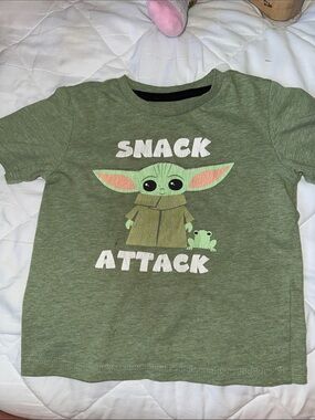 2T Star Wars Baby Yoda "Snack Attack" Green Tee gender neutral